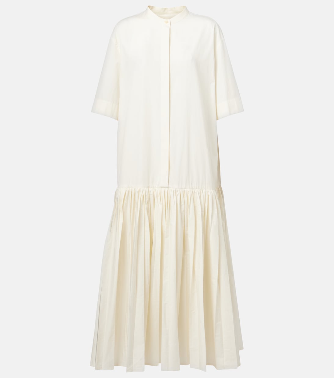 Abito lungo in popeline di cotone | Jil Sander