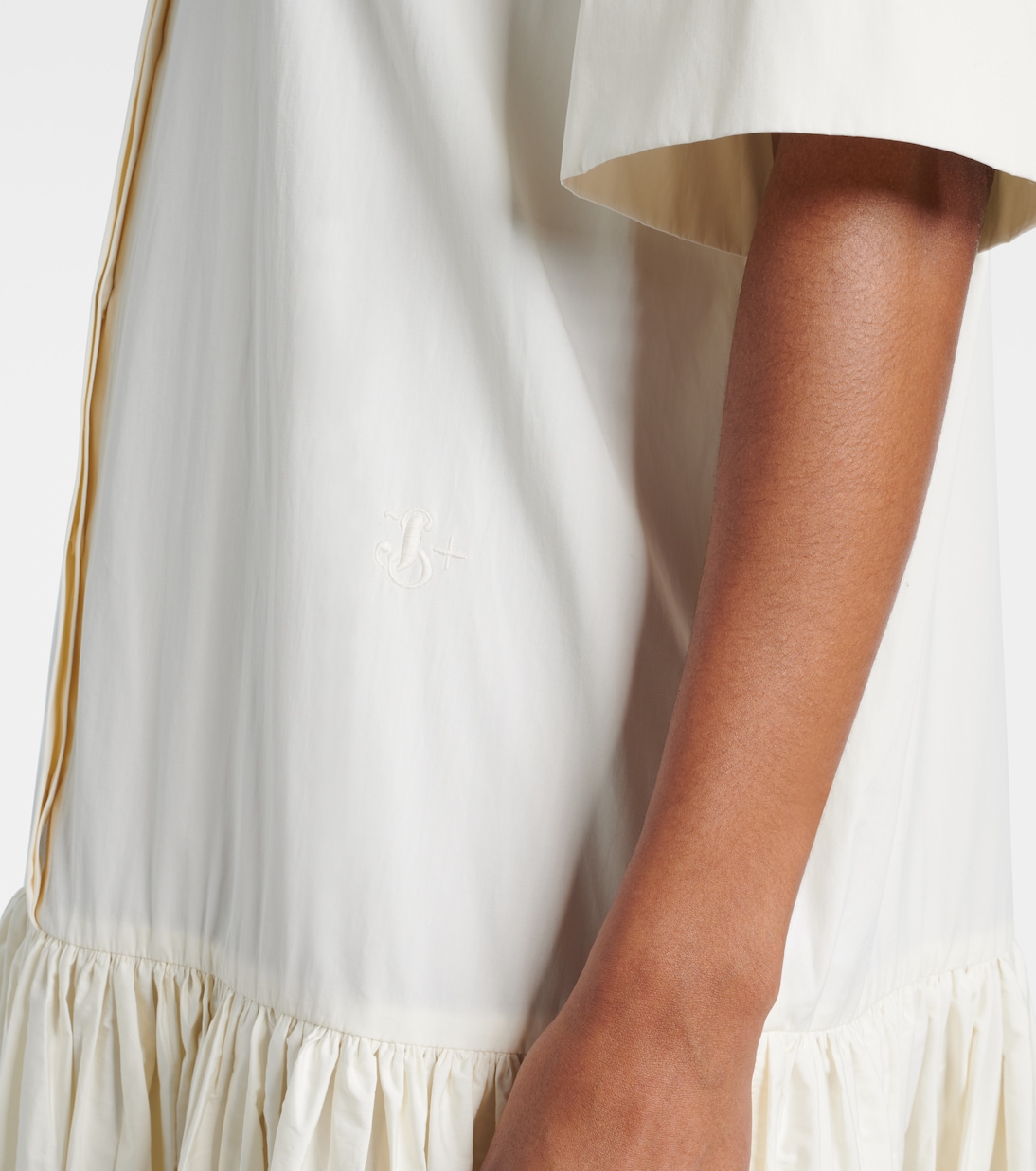 Abito lungo in popeline di cotone | Jil Sander