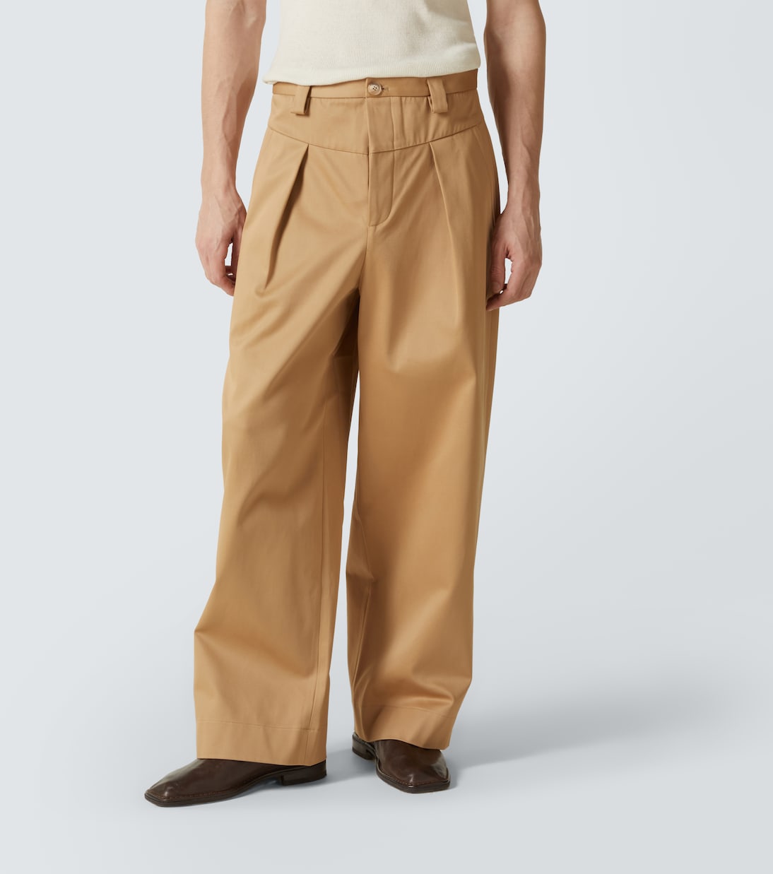 Pantaloni a gamba larga in cotone | King & Tuckfield