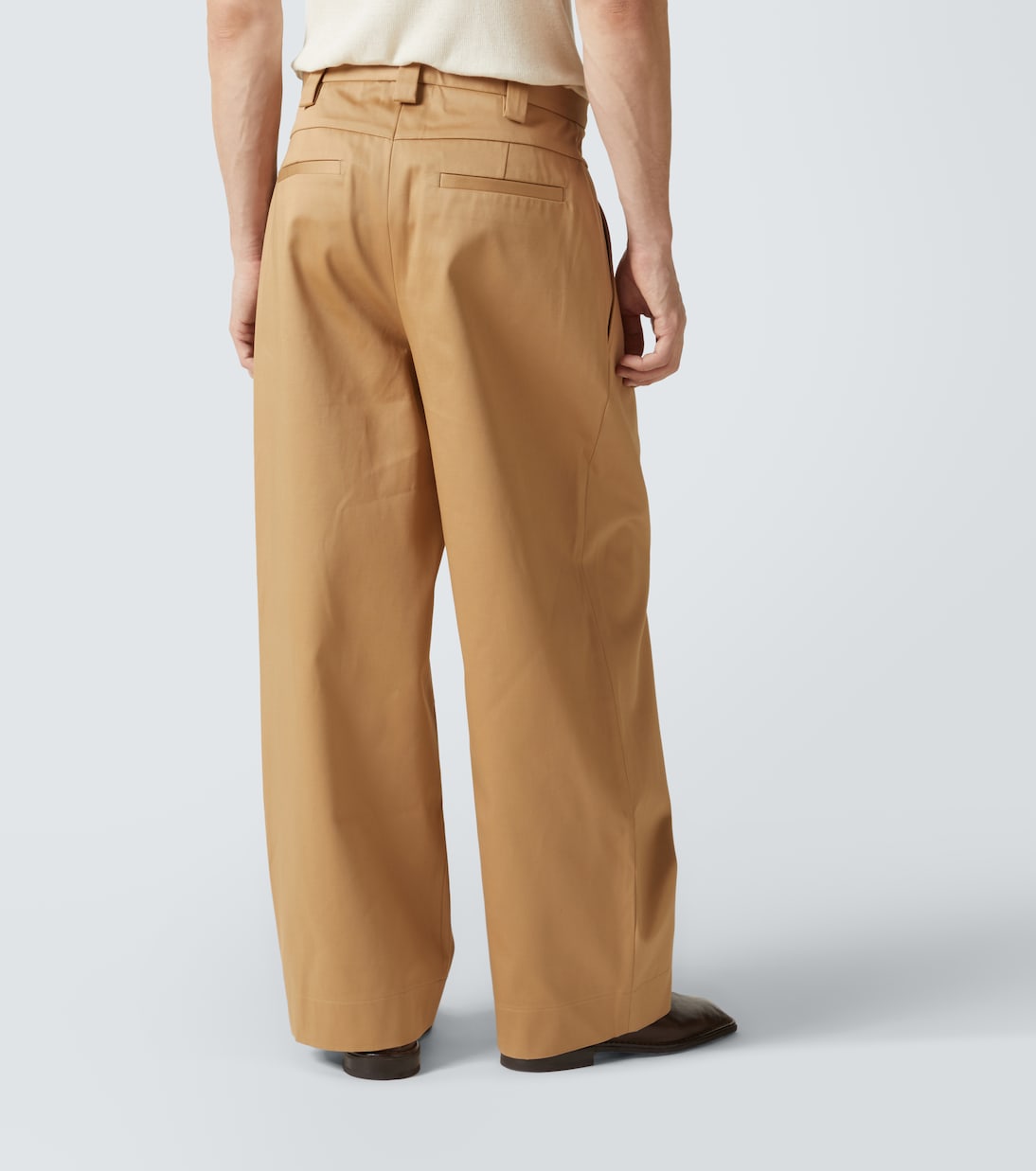 Pantaloni a gamba larga in cotone | King & Tuckfield