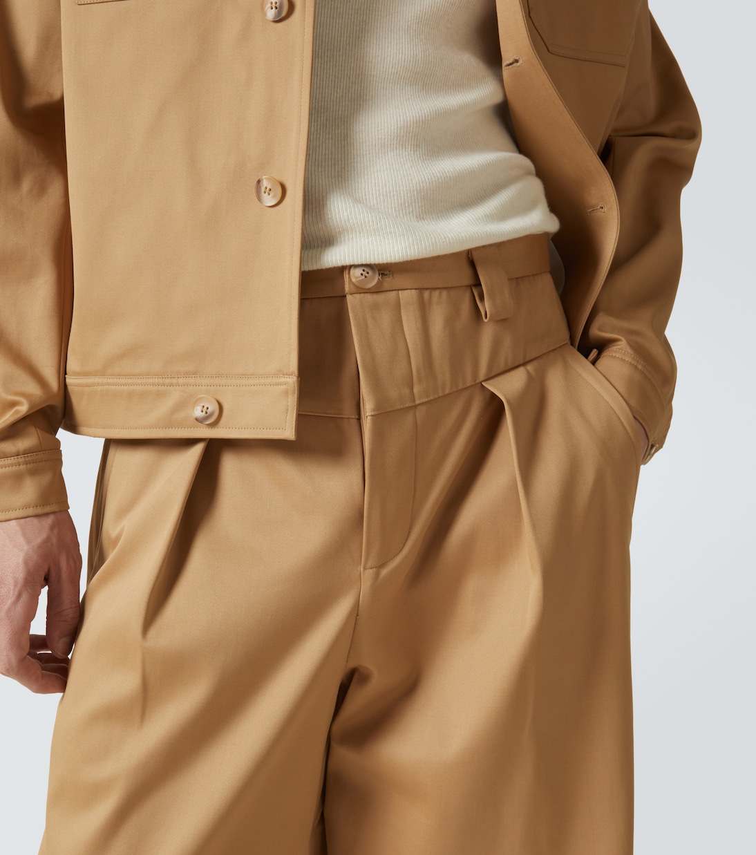 Pantaloni a gamba larga in cotone | King & Tuckfield