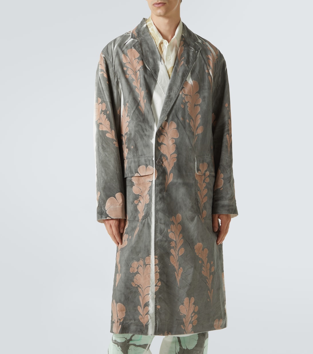 Manteau imprimé en coton | Dries Van Noten