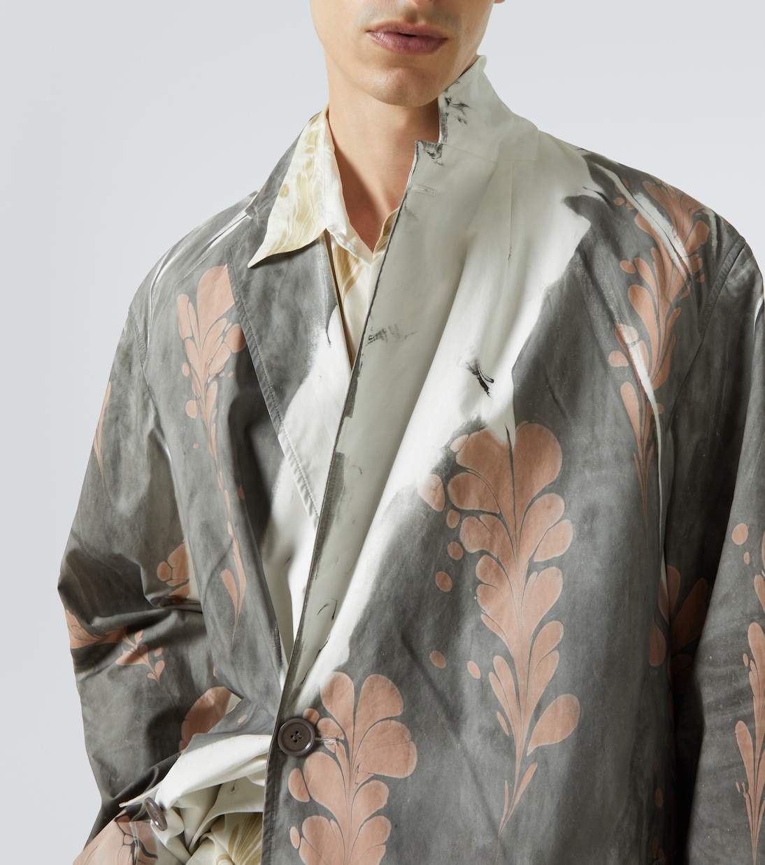 Manteau imprimé en coton | Dries Van Noten