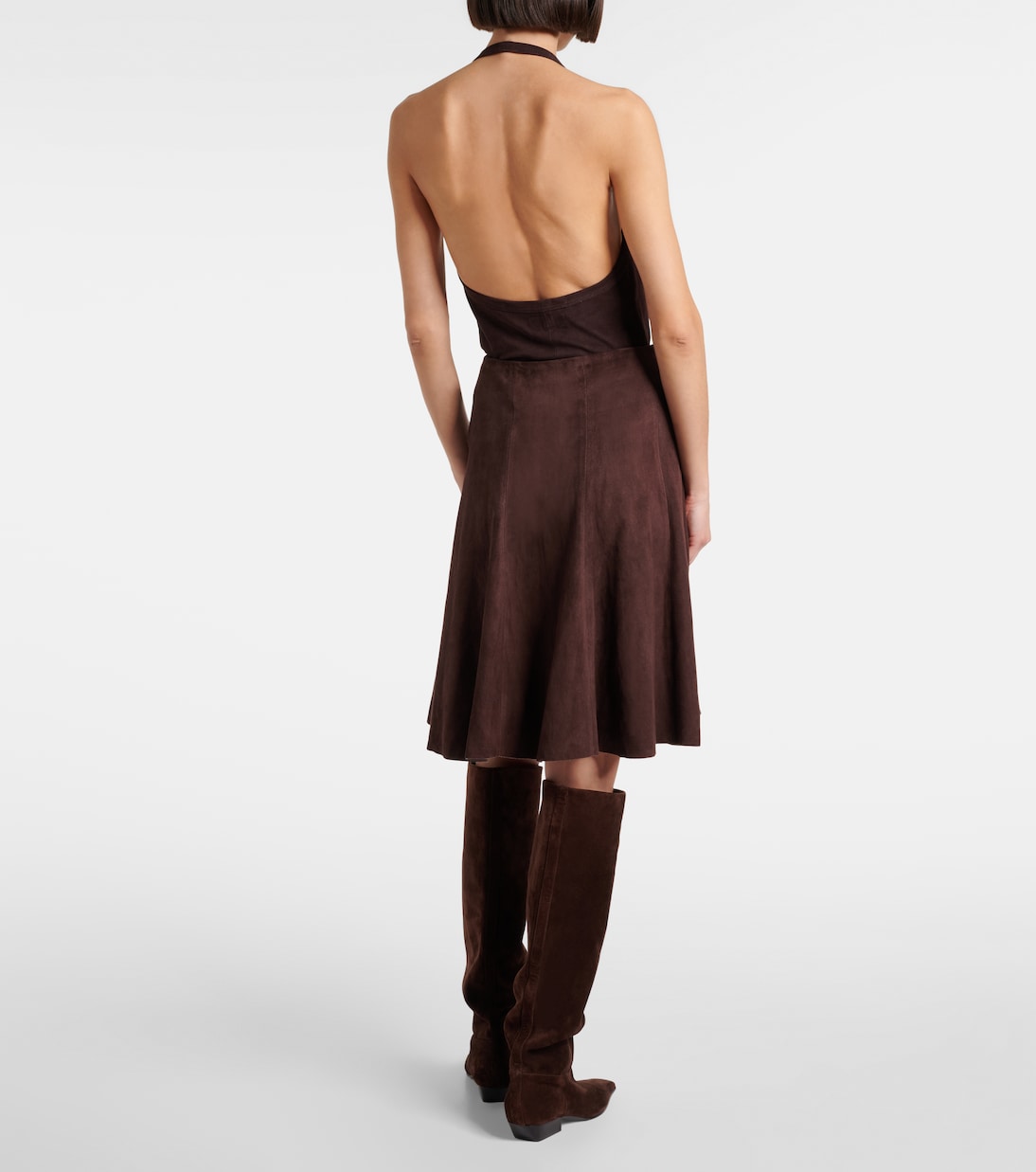 Gonna midi Rosalba in suede | Stouls