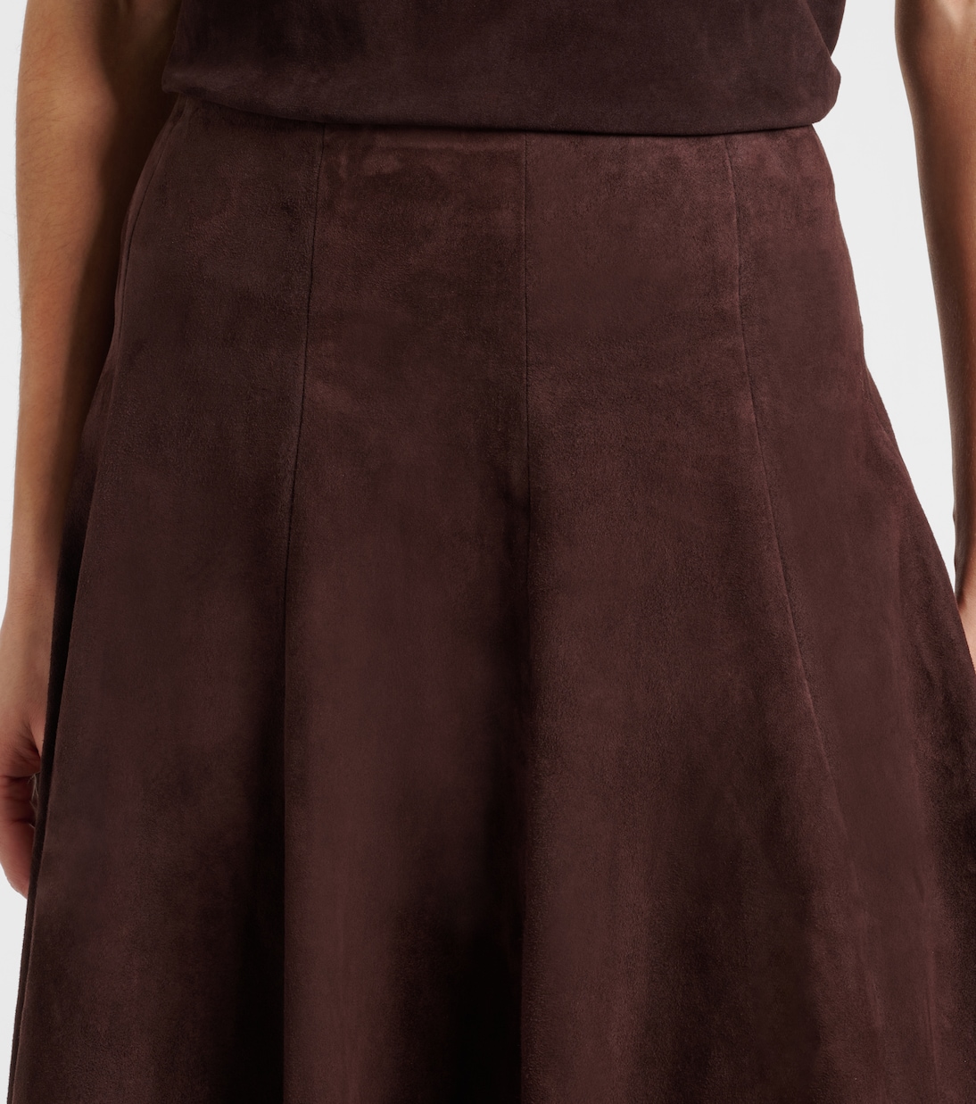 Gonna midi Rosalba in suede | Stouls