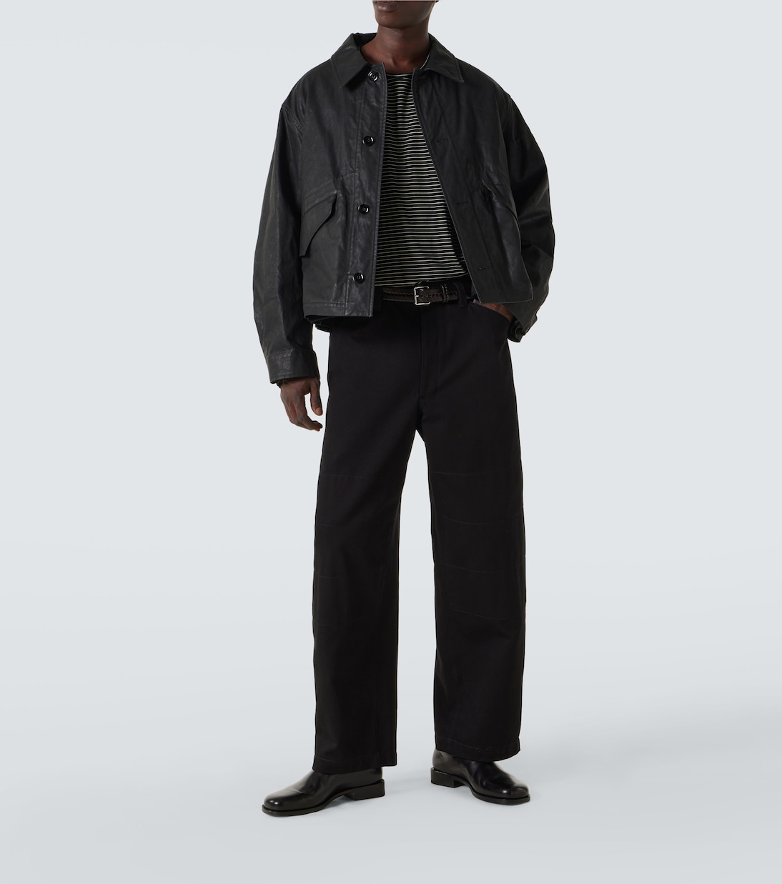 Giacca biker in canvas di cotone | Lemaire