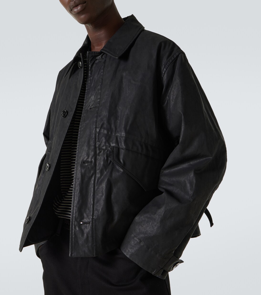 Giacca biker in canvas di cotone | Lemaire