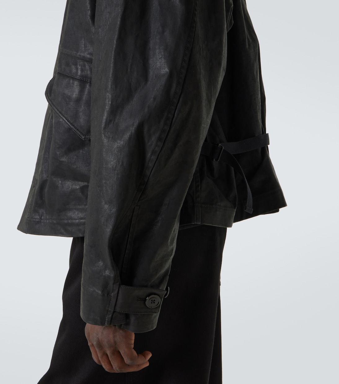 Giacca biker in canvas di cotone | Lemaire