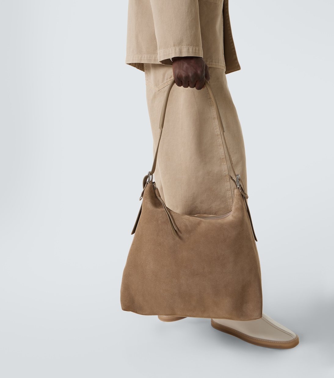 Borsa a spalla in suede | Lemaire