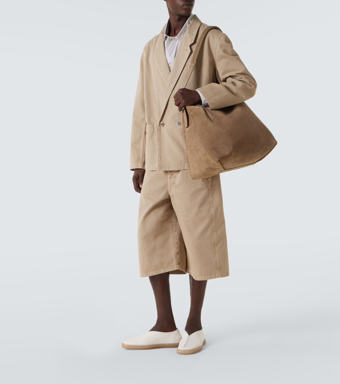 Borsa a spalla in suede | Lemaire