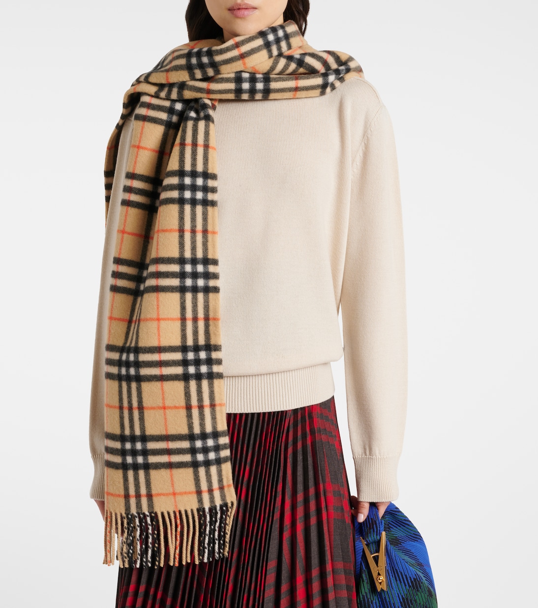 Sciarpa Burberry Check con cappuccio | Burberry