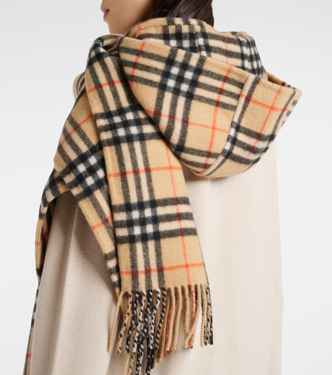 Sciarpa Burberry Check con cappuccio | Burberry