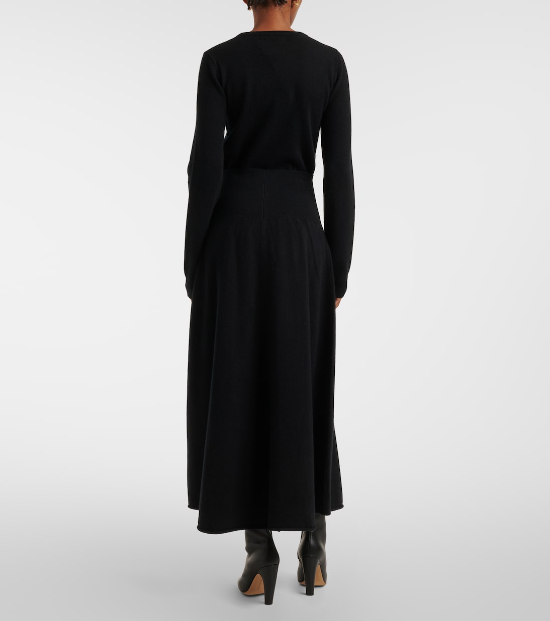 Jupe longue N°388 Ease en cachemire mélangé | Extreme Cashmere
