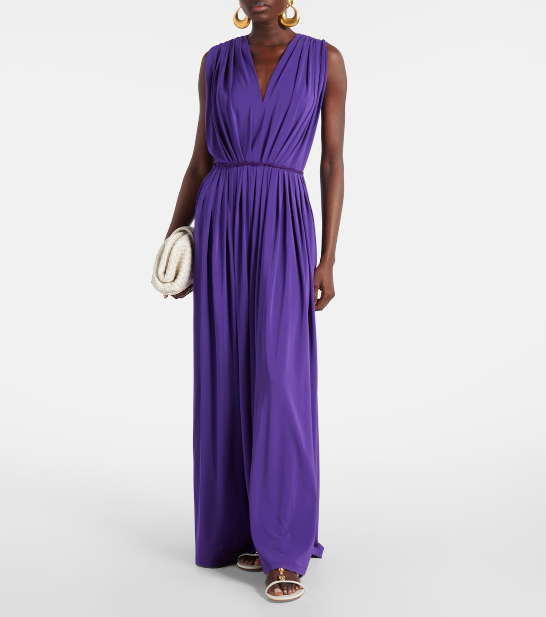 Abito lungo Walter in jersey con pince | Max Mara