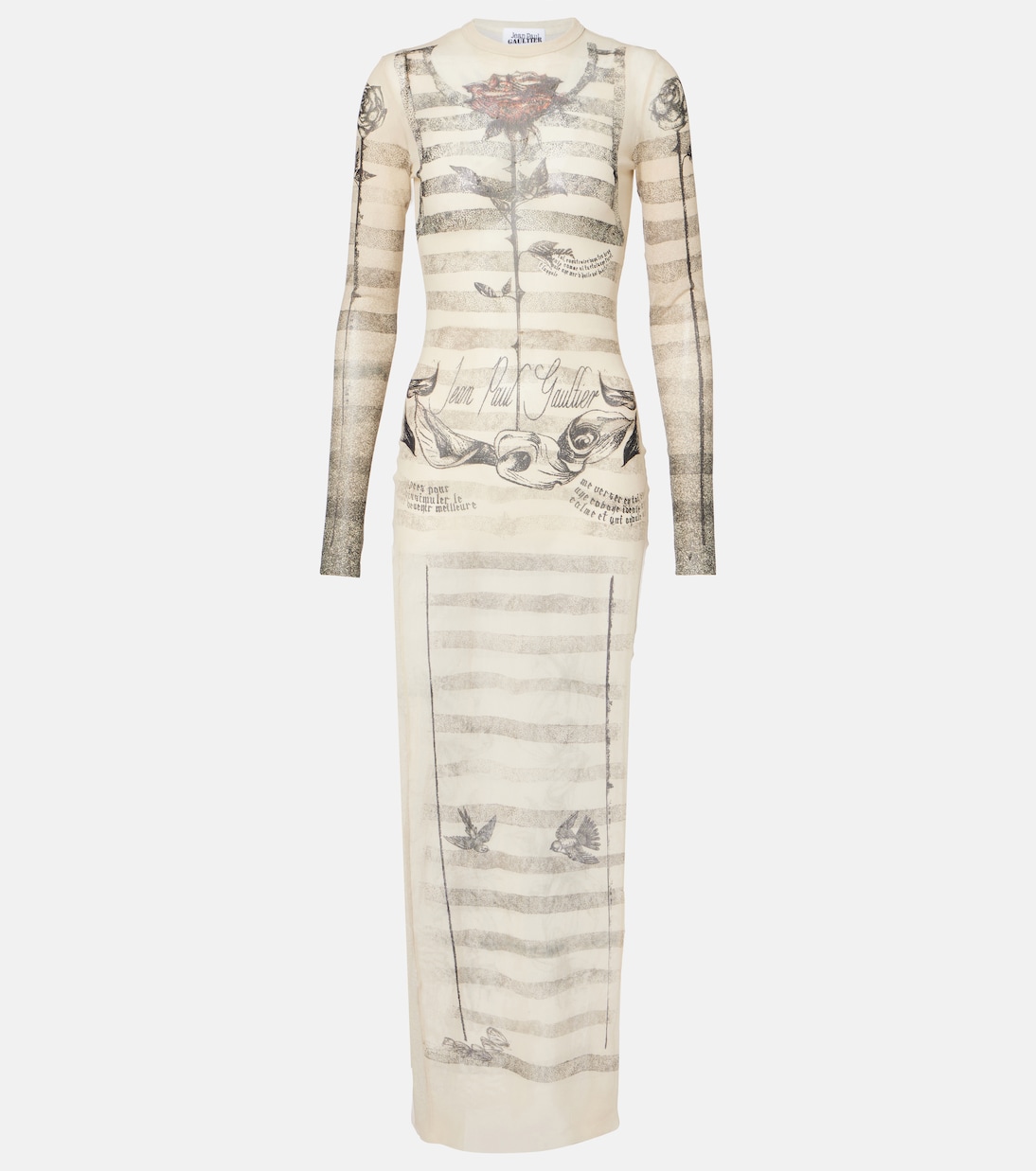 Maxikleid aus Mesh | Jean Paul Gaultier