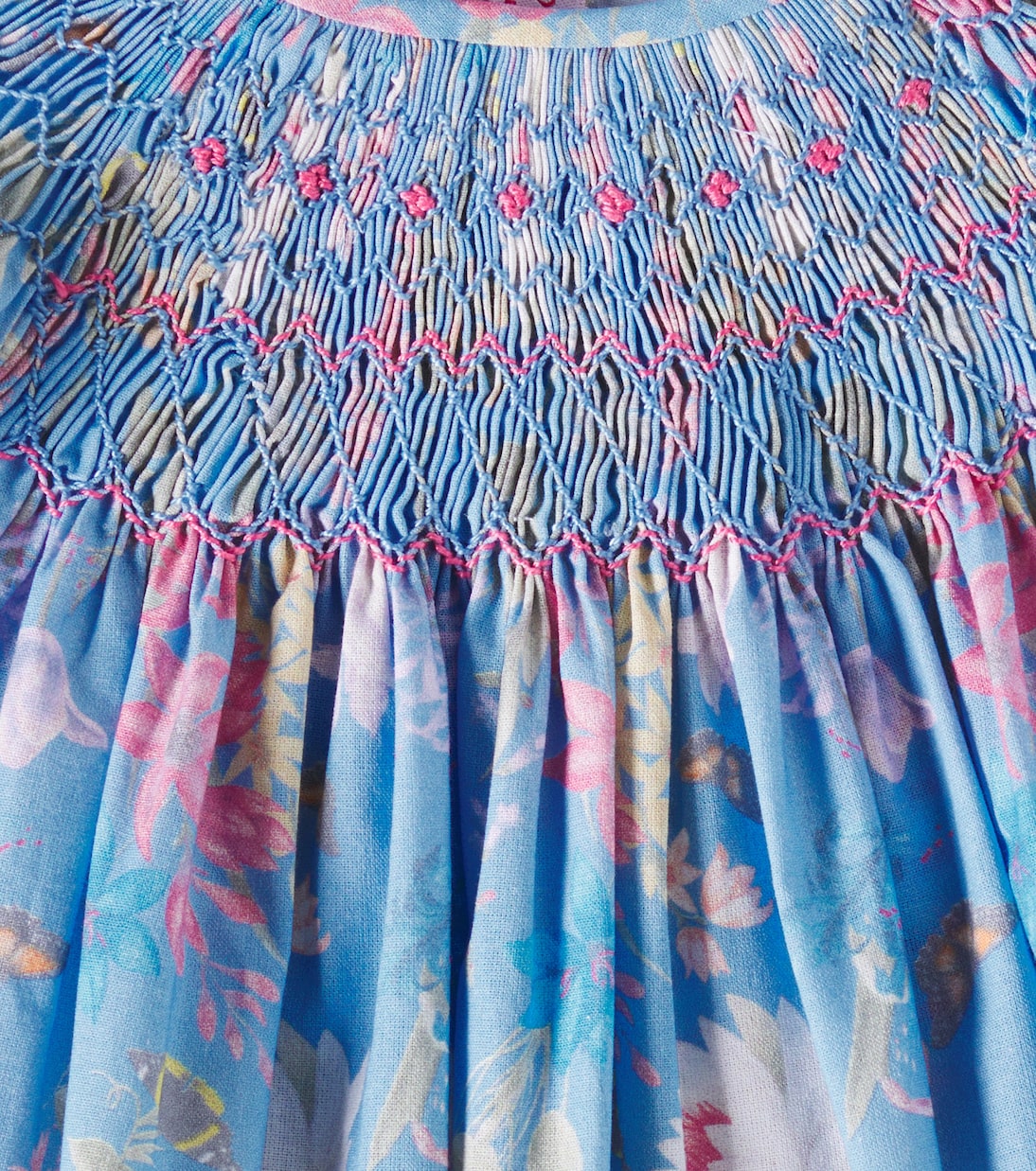 Vestido Dhalia de algodón fruncido | La Coqueta