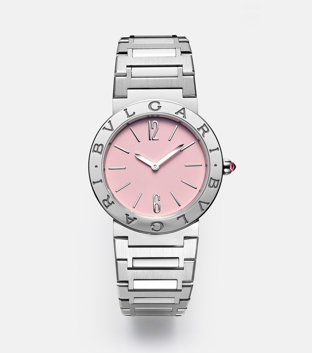 Orologio Bvlgari Bvlgari 33mm in acciaio inox con rubellite | Bvlgari