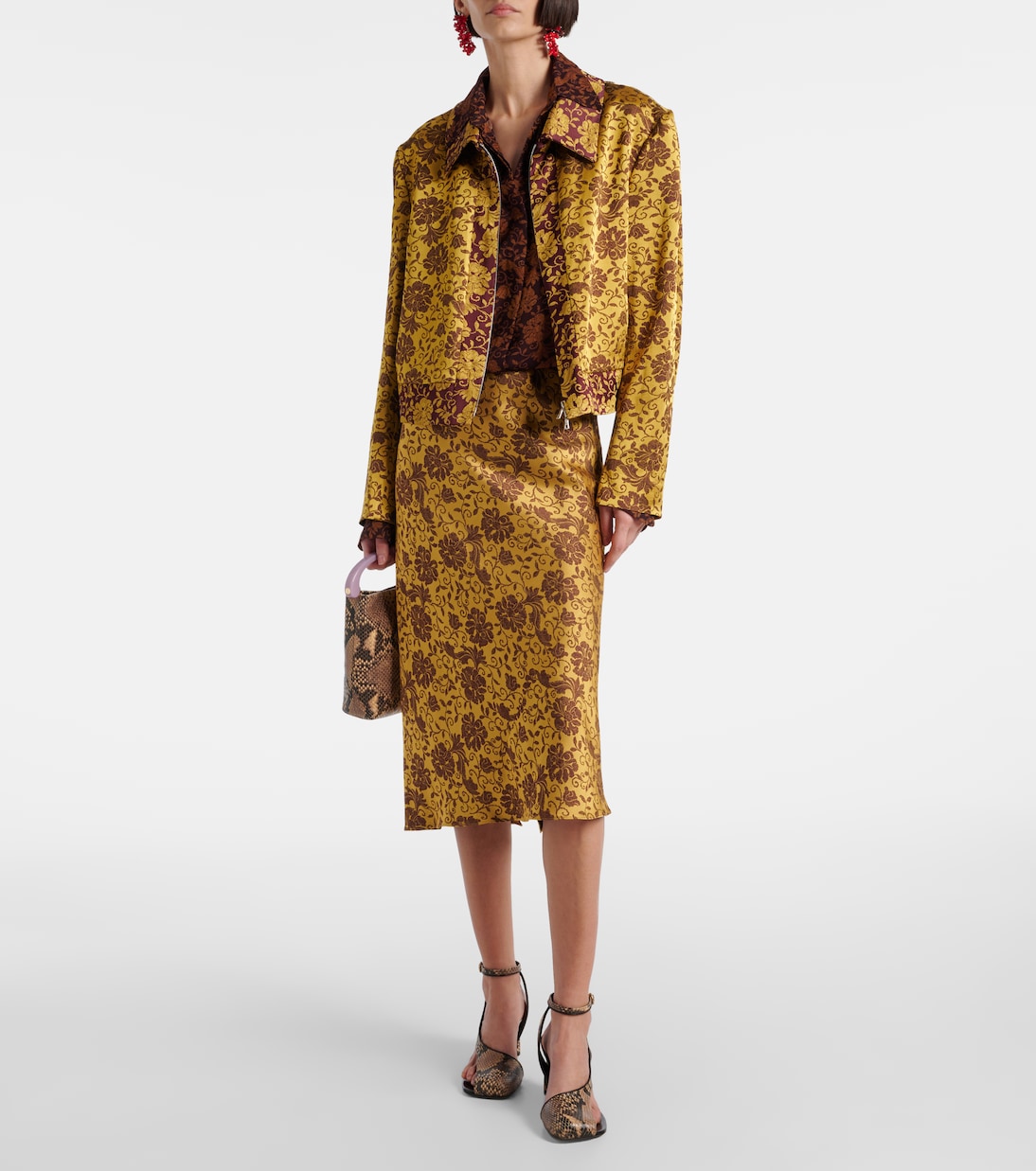 Veste en jacquard à fleurs | Dries Van Noten