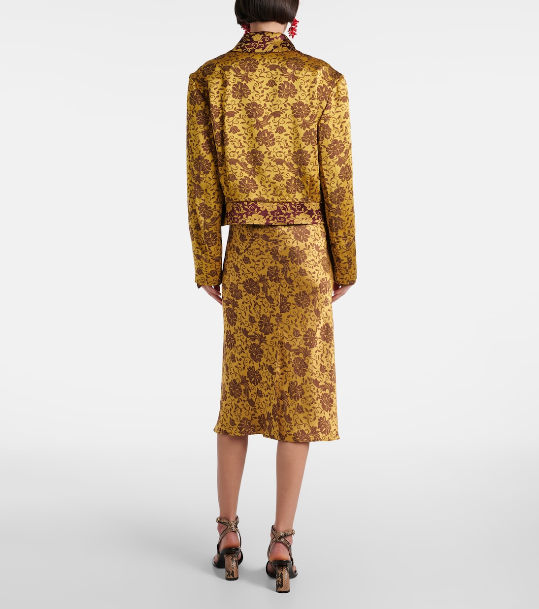 Veste en jacquard à fleurs | Dries Van Noten