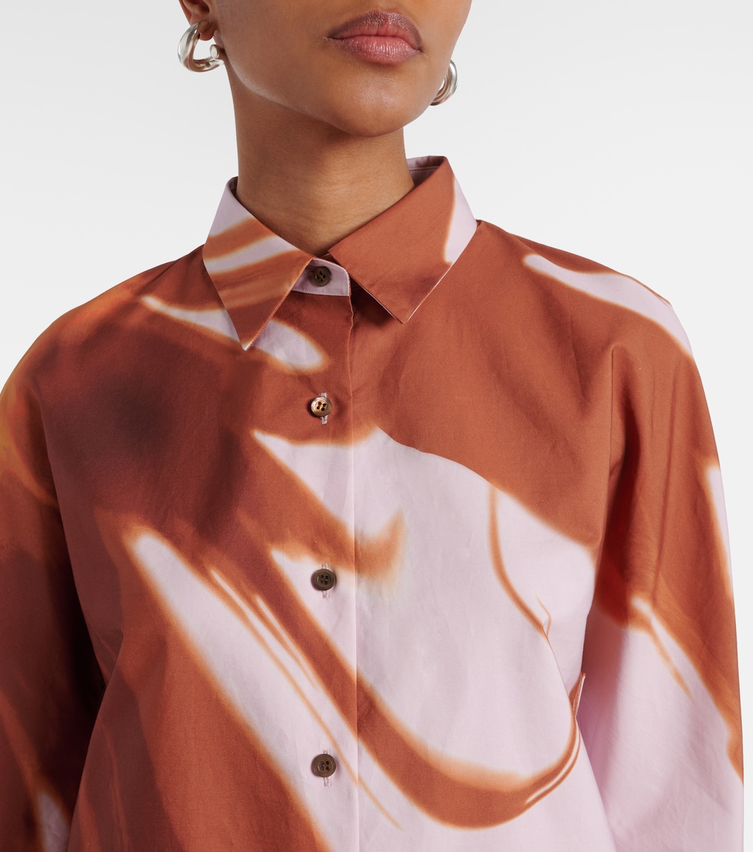 Camicia in cotone con stampa | Dries Van Noten