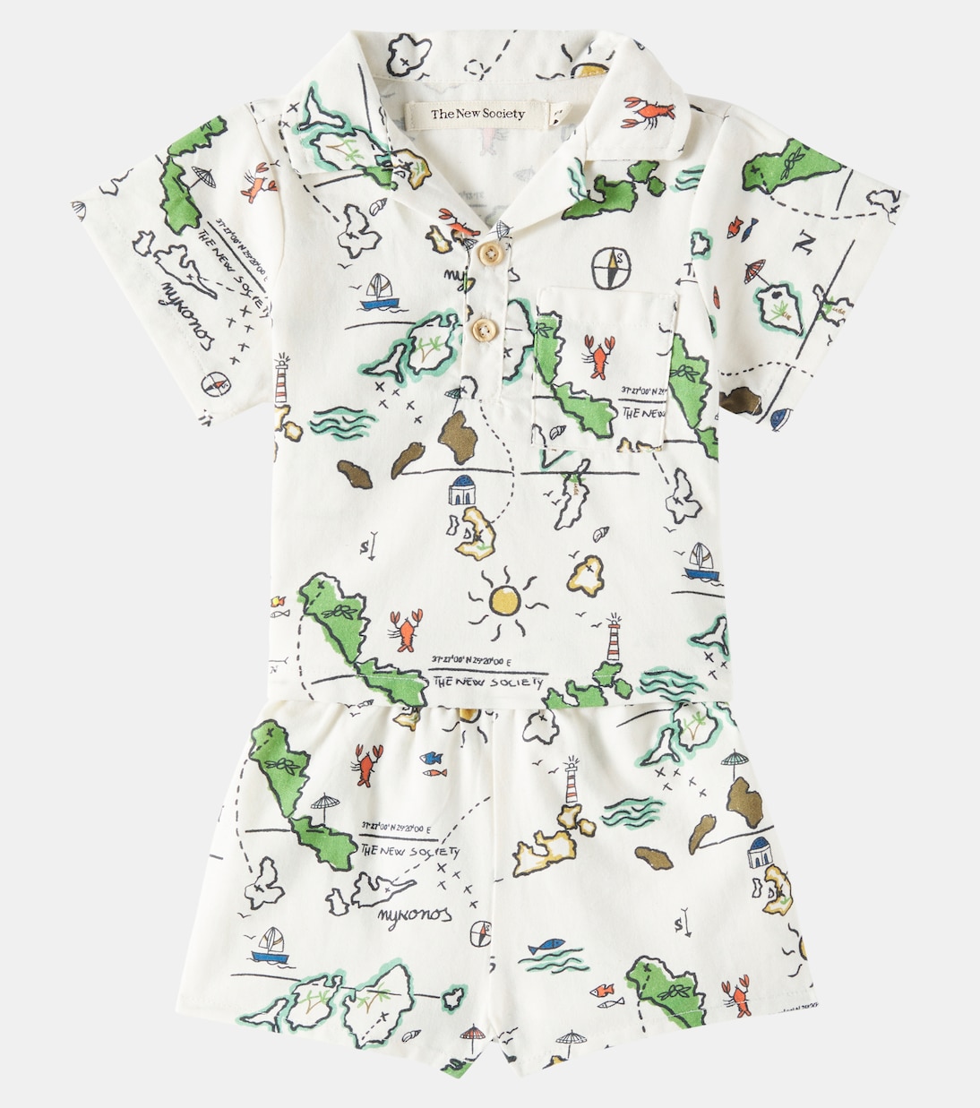 Baby - Camicia e shorts Arkoi in cotone | The New Society