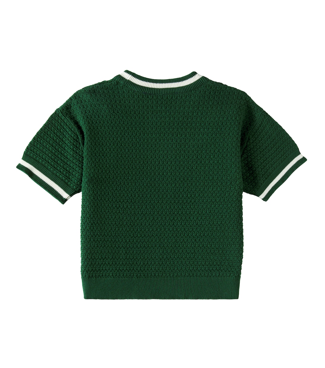 Patch-appliqué cotton crochet top | Mini Rodini