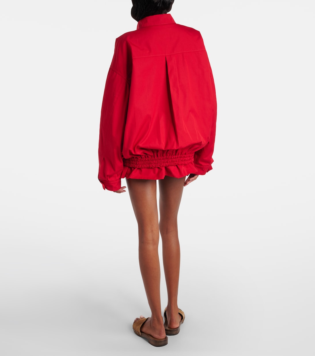Cotton poplin blouson | Miu Miu