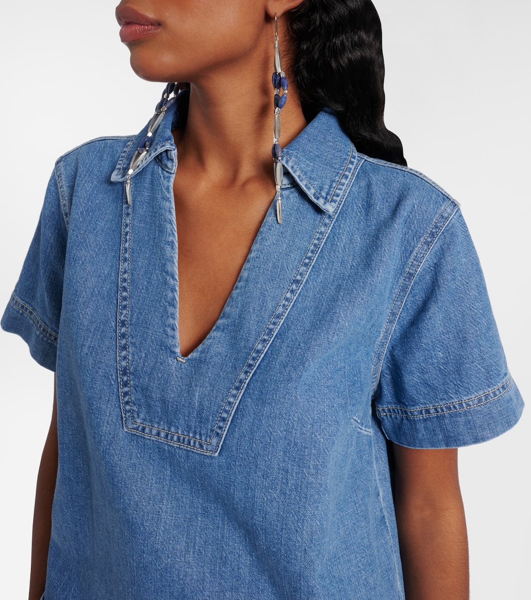 Delana denim minidress | Velvet