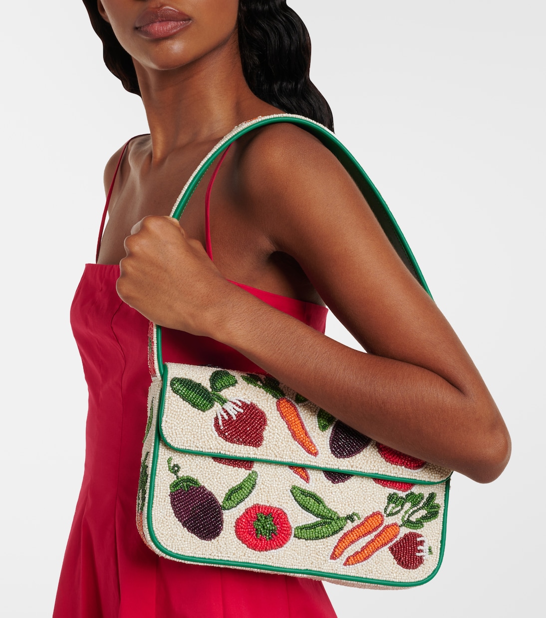 Tommy Small beaded shoulder bag | Staud