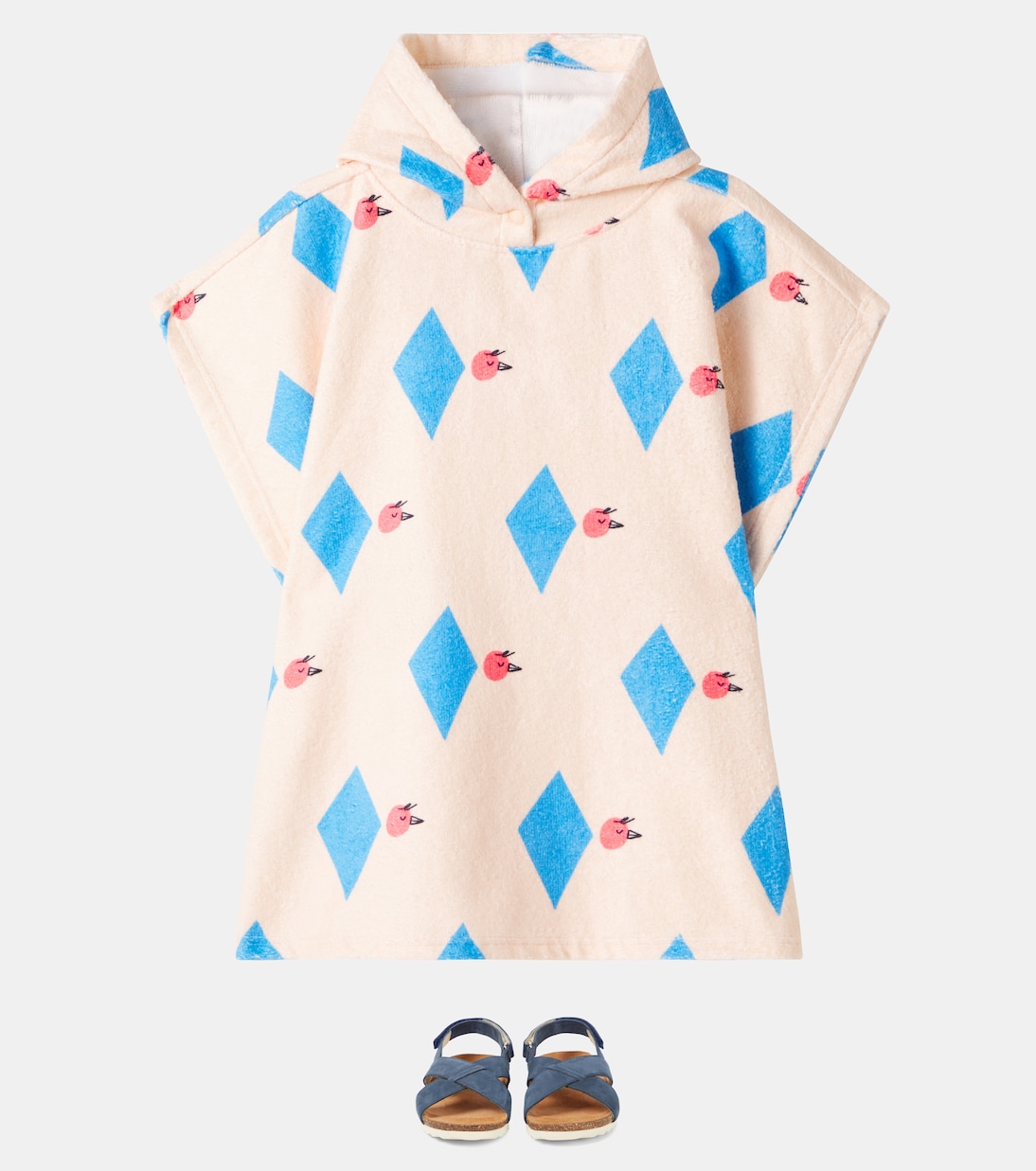Poncho Diamond Bird in spugna | Jellymallow