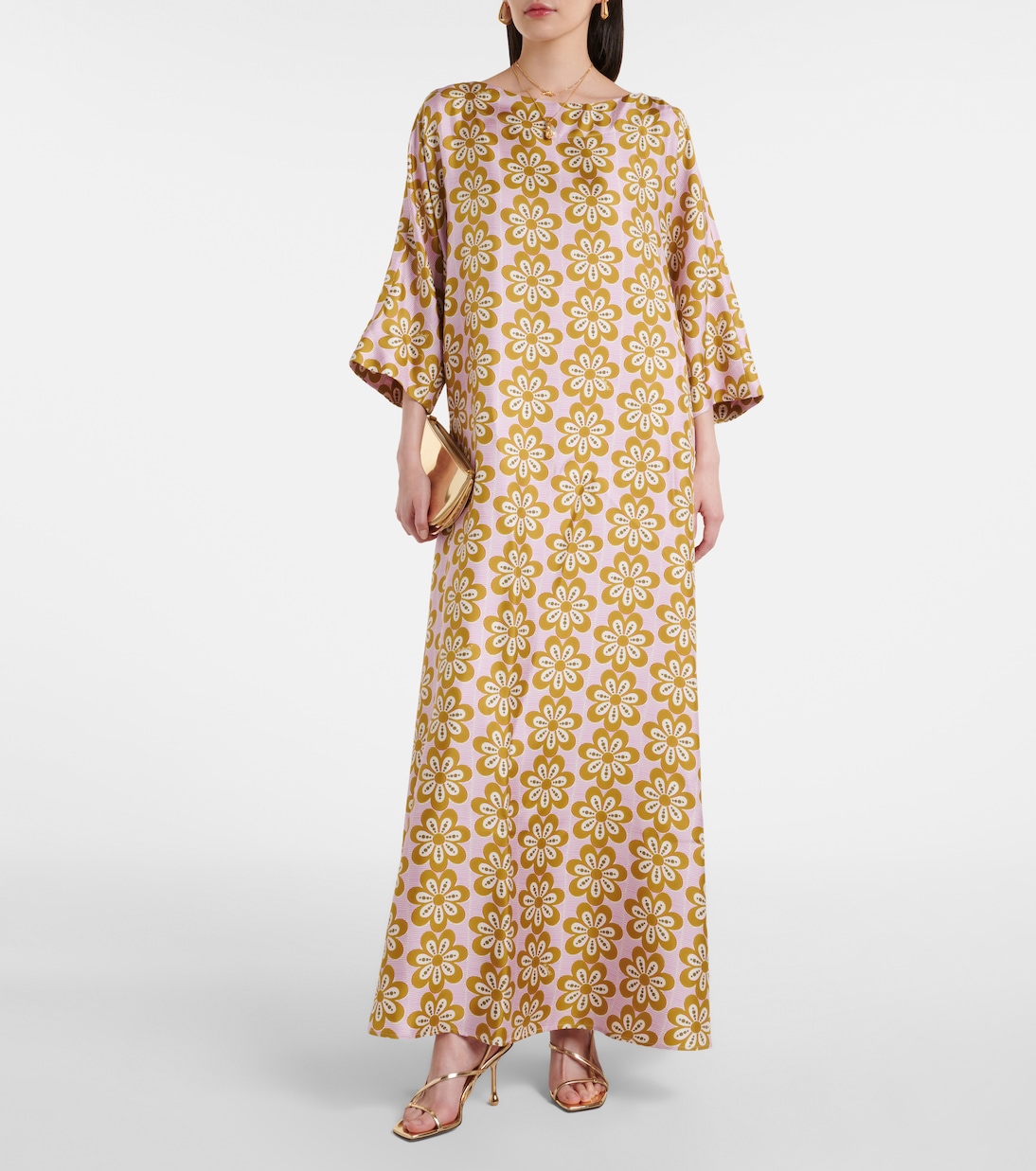 Maxikleid Muumuu aus Seiden-Twill | La DoubleJ
