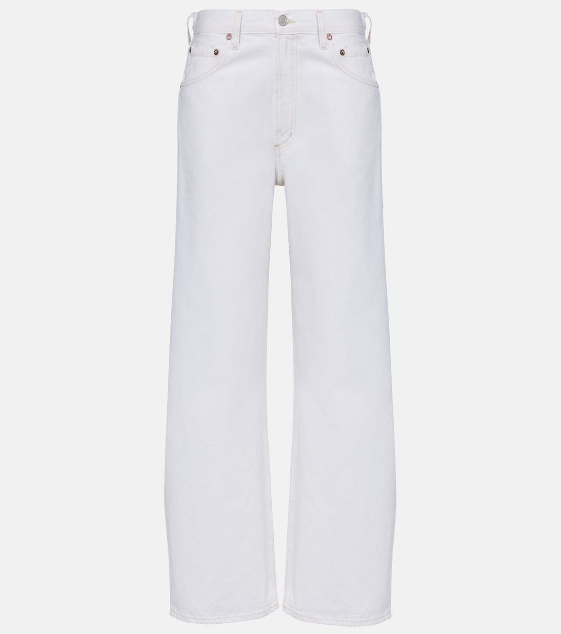 Jeans a gamba larga e vita media | Agolde
