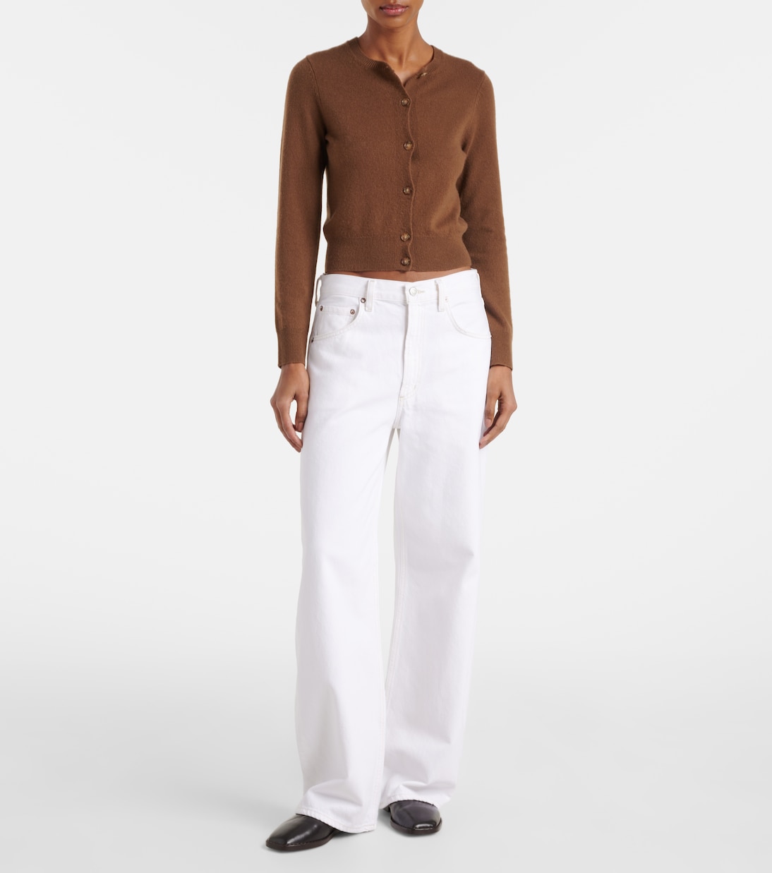 Jeans a gamba larga e vita media | Agolde