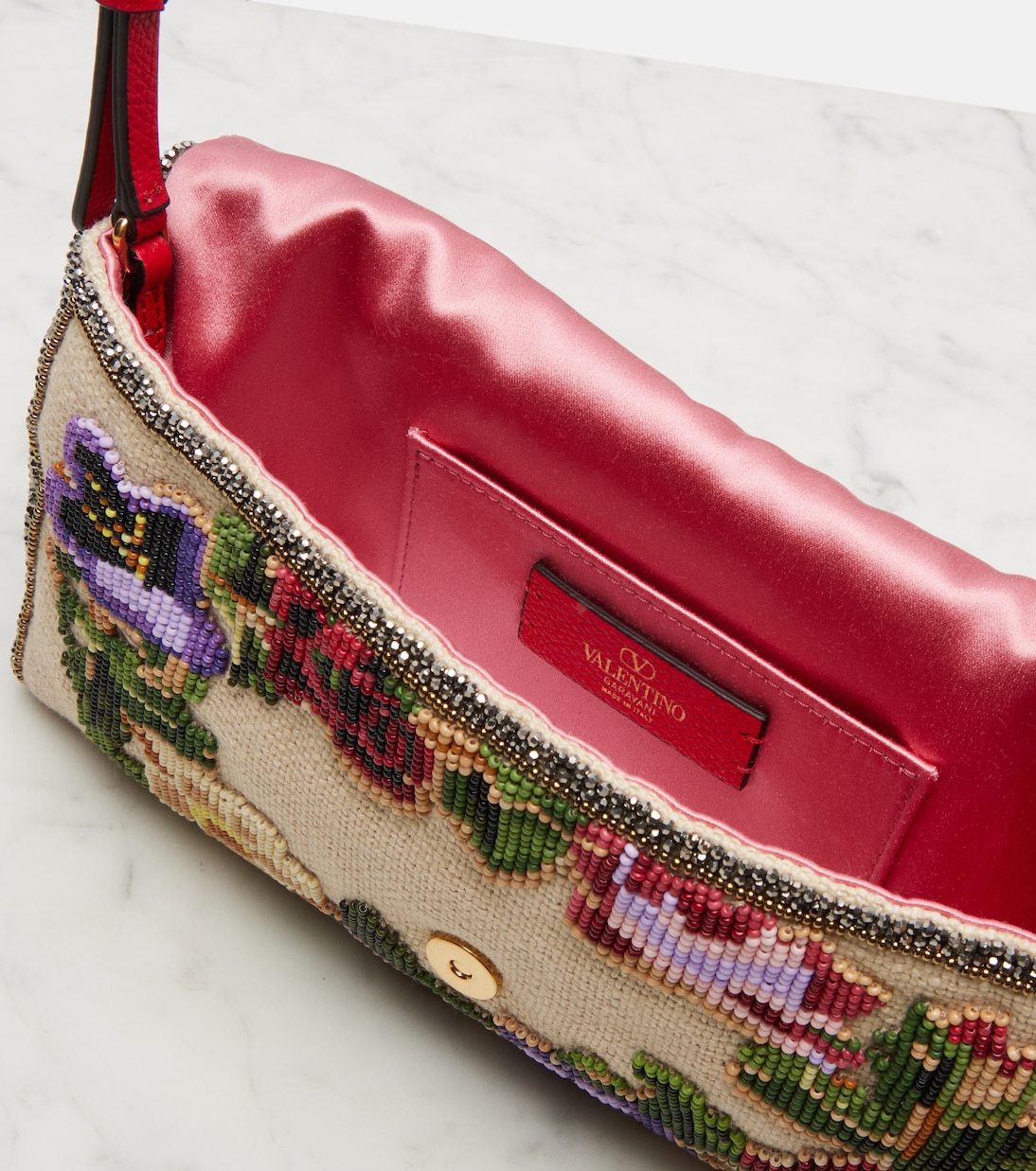 Vain Soft Small beaded shoulder bag | Valentino Garavani
