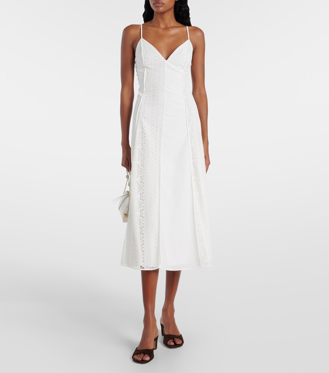 Vestido midi Mina de encaje | Simkhai