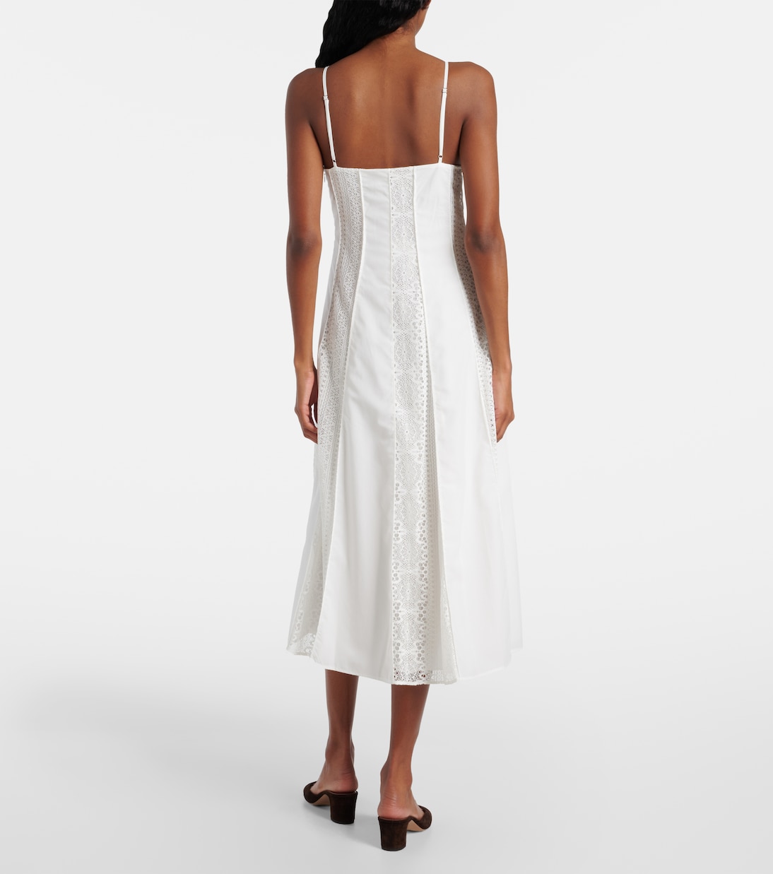 Vestido midi Mina de encaje | Simkhai