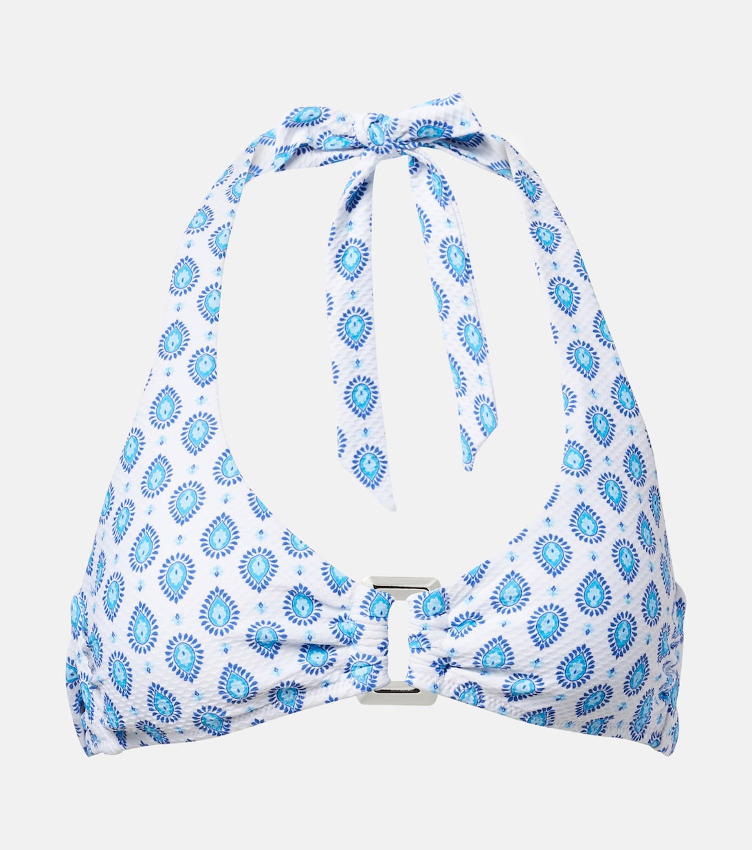 La Croissette printed bikini top | Heidi Klein