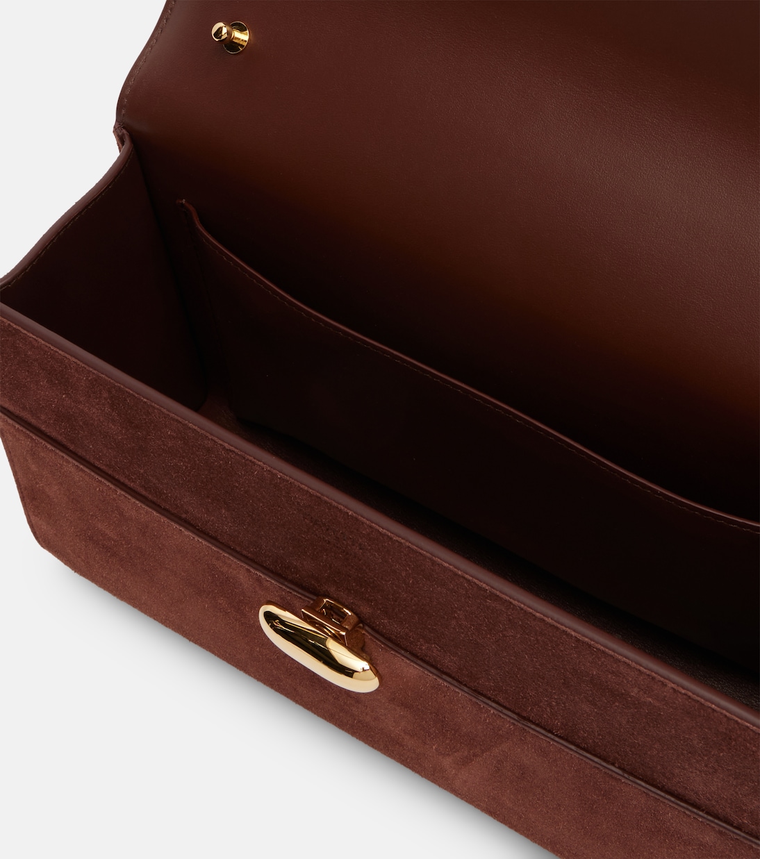 Schultertasche Symmetry 26 aus Veloursleder | Savette