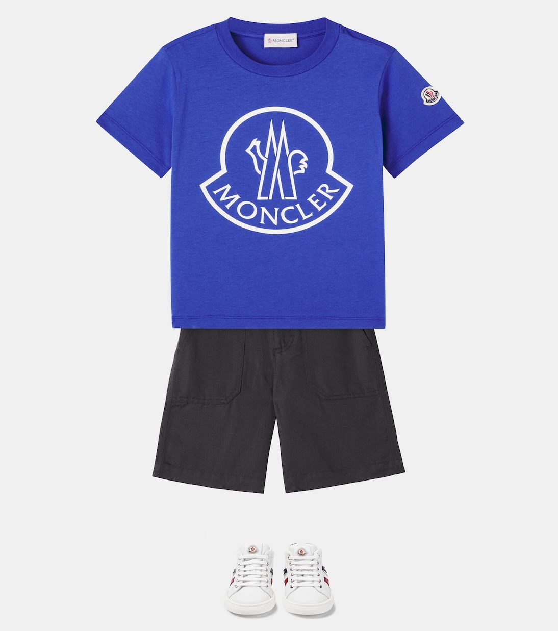 Camiseta en jersey de algodón con logo | Moncler Enfant