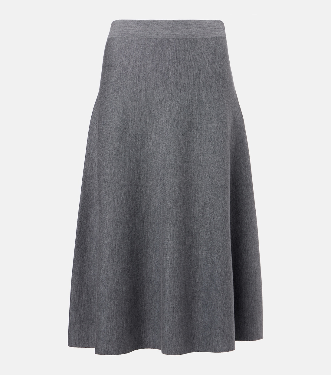 Wool high-rise midi skirt | Jardin des Orangers