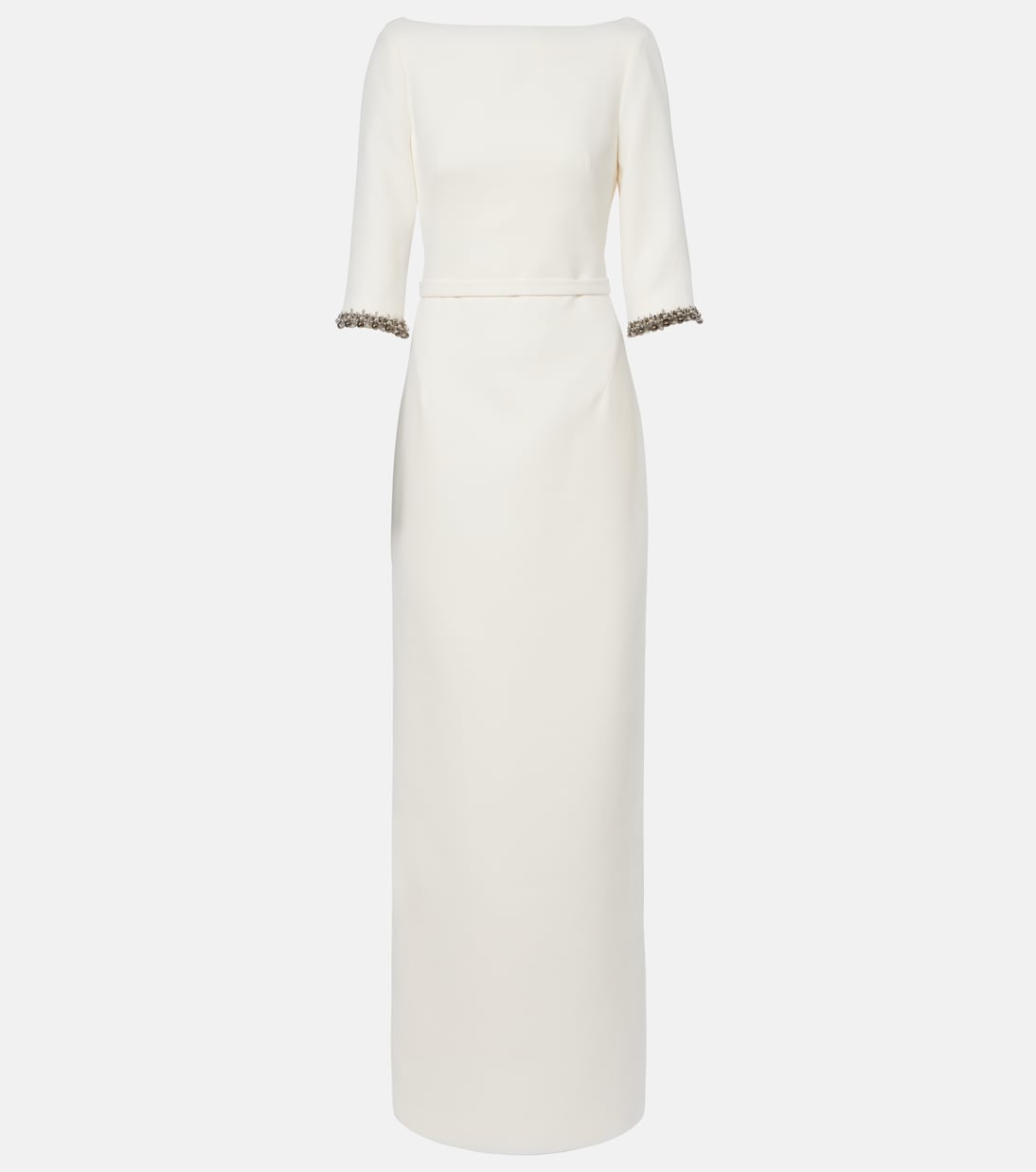 Bridal Amaris embellished crêpe gown | Safiyaa