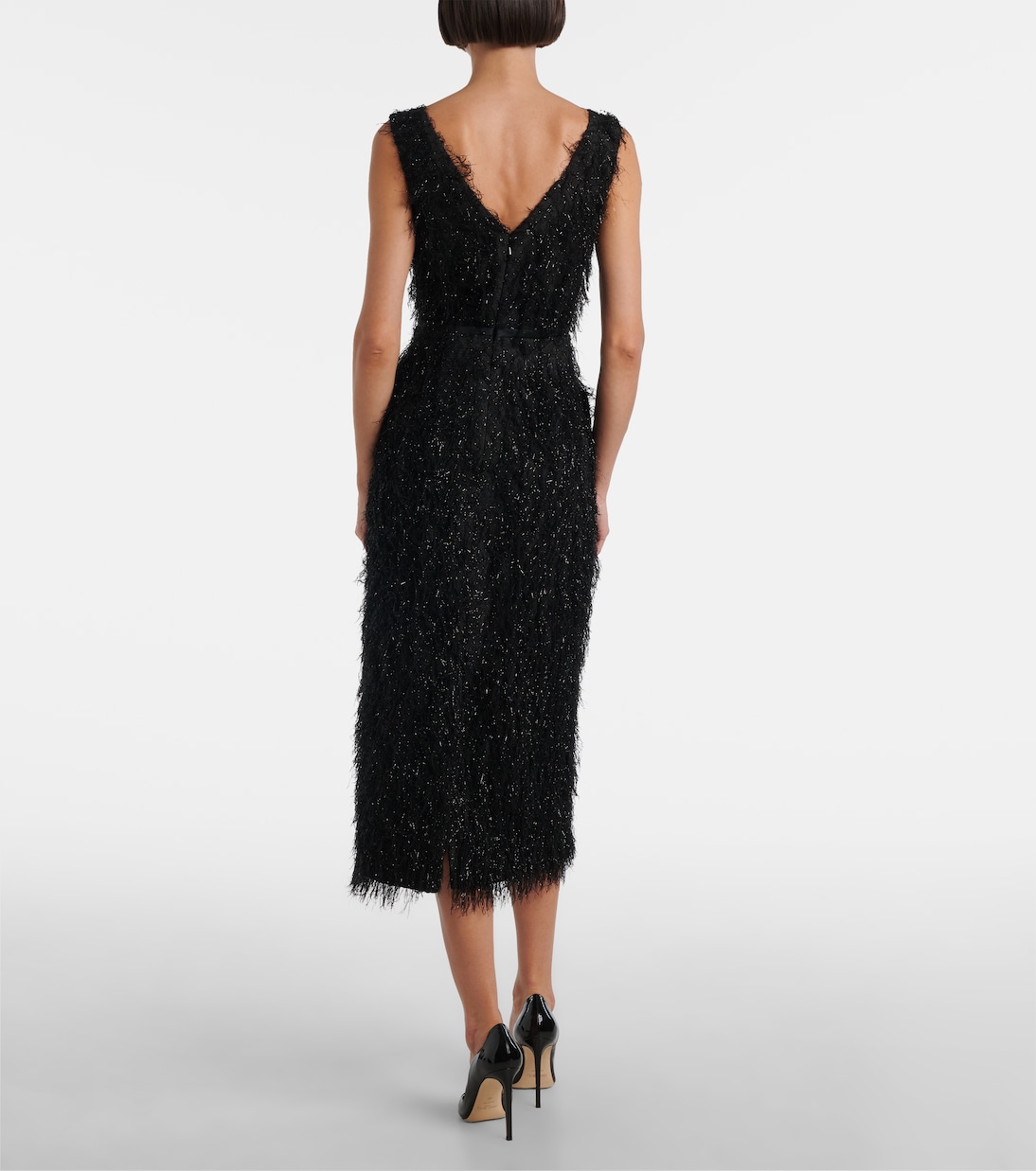 Lurex® fil coupé midi dress | Erdem