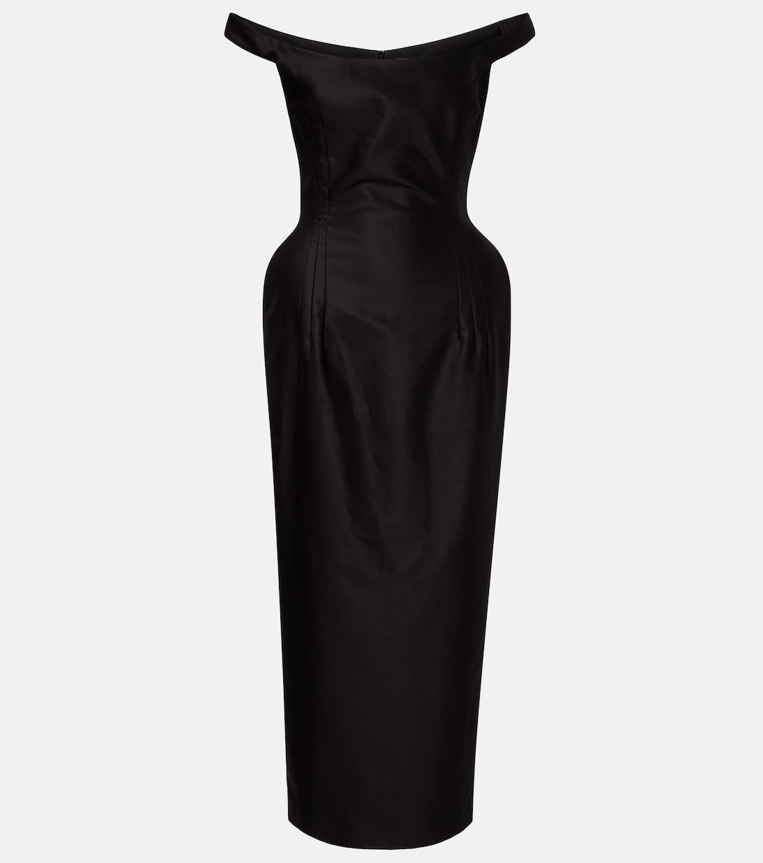 Off-shoulder cotton bustier dress | Magda Butrym