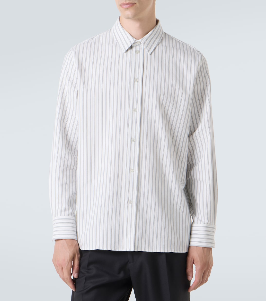 Camisa Cassandre de popelín de algodón | Saint Laurent
