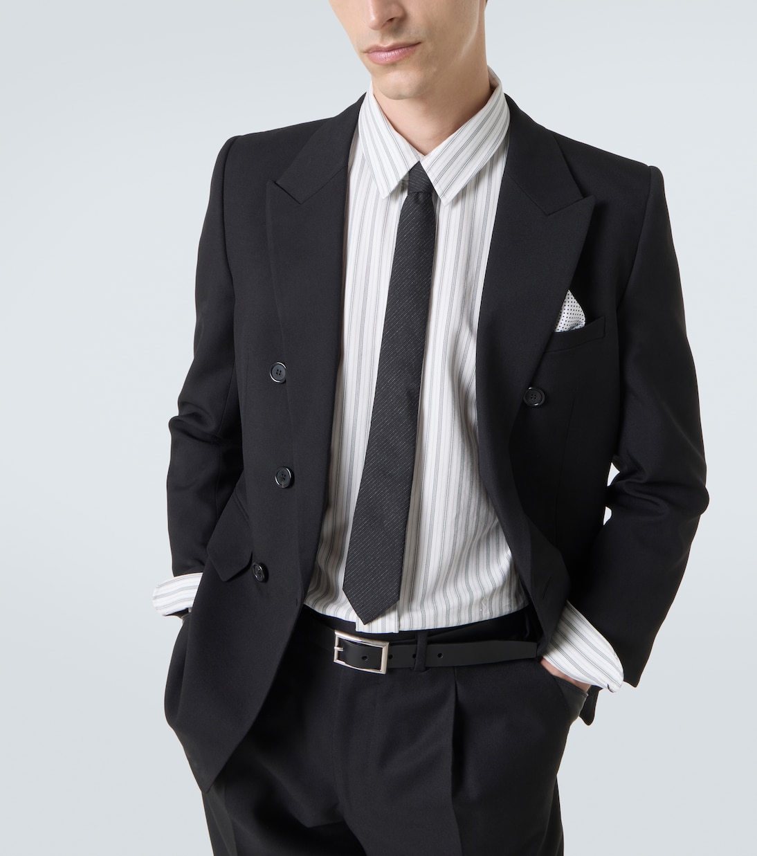 Camisa Cassandre de popelín de algodón | Saint Laurent