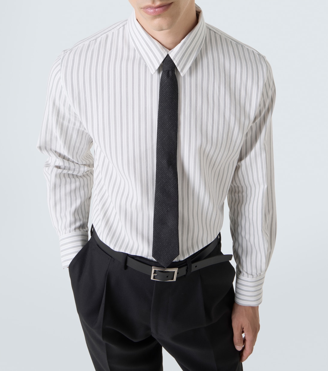 Camisa Cassandre de popelín de algodón | Saint Laurent