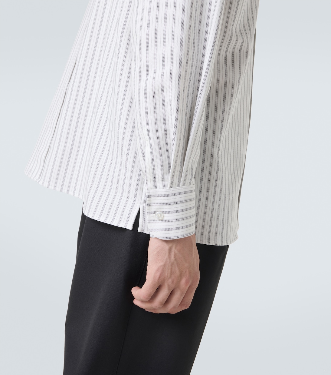 Camisa Cassandre de popelín de algodón | Saint Laurent