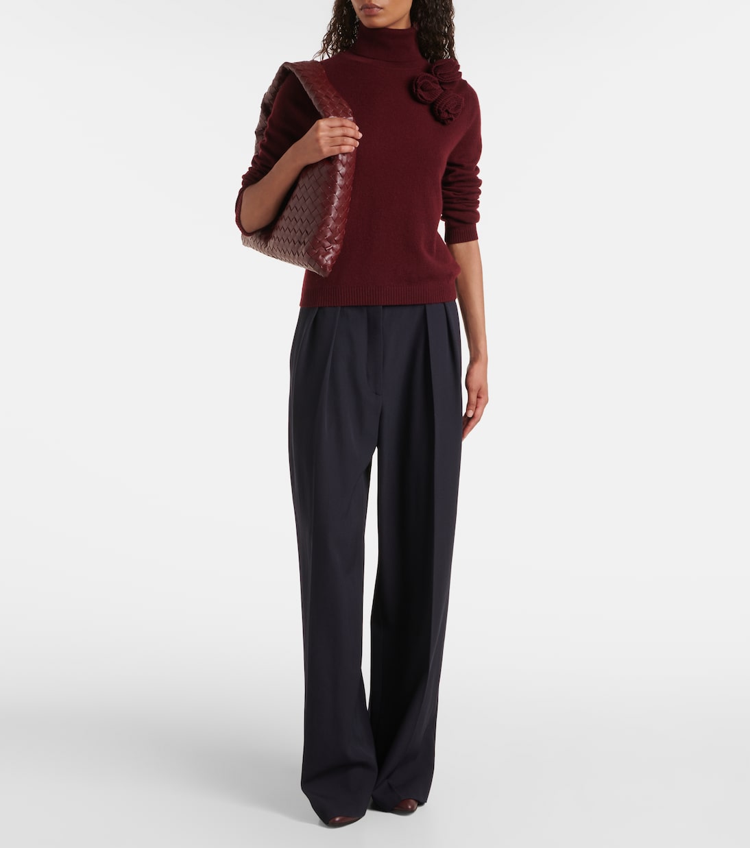 Wool and cashmere turtleneck sweater | Jardin des Orangers