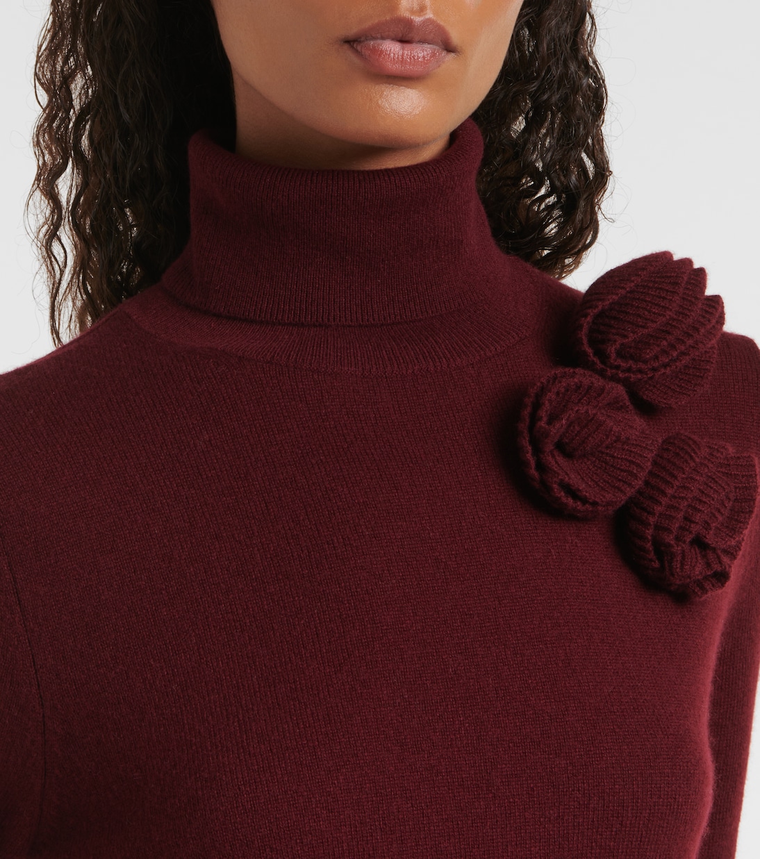 Wool and cashmere turtleneck sweater | Jardin des Orangers