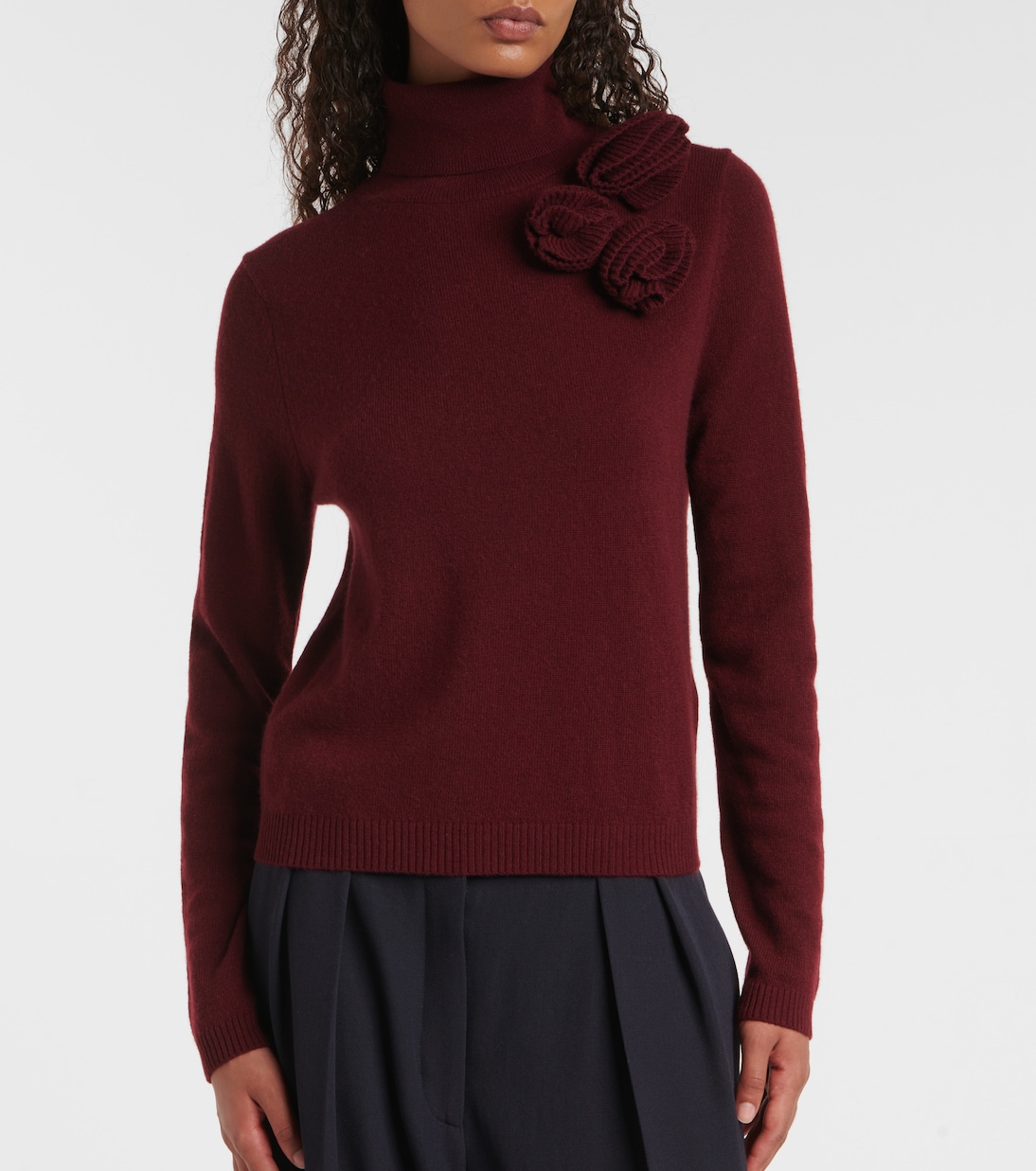 Wool and cashmere turtleneck sweater | Jardin des Orangers
